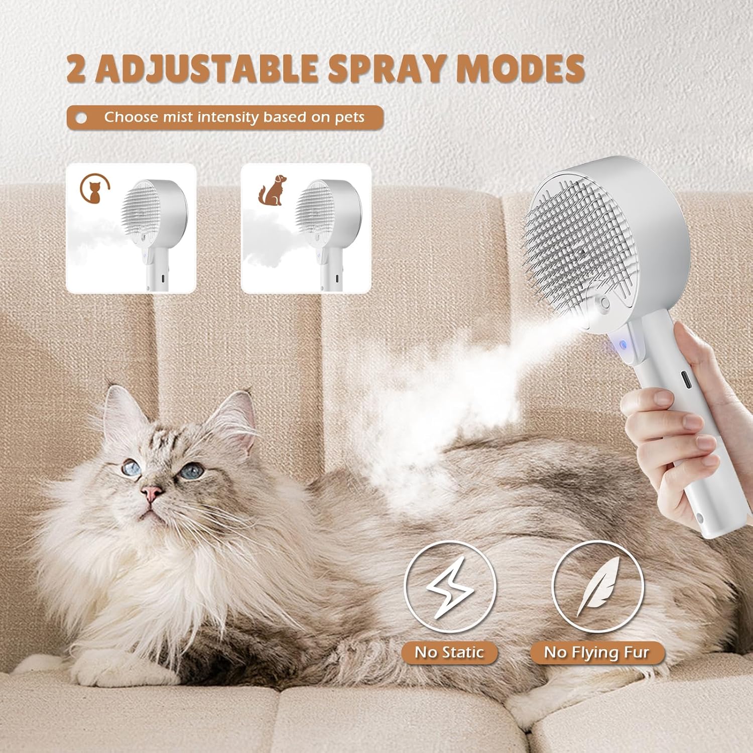 Steam Grooming Brush